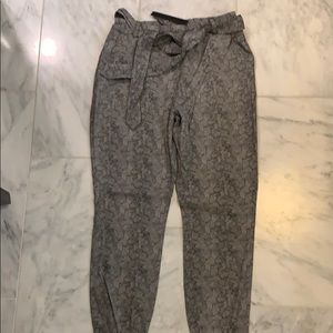 Elk drawstring straight leg pants